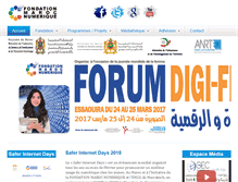Tablet Screenshot of fondationmarocnumerique.org
